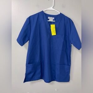 Active Uniforms short sleeve scrub top NWT XS light navy